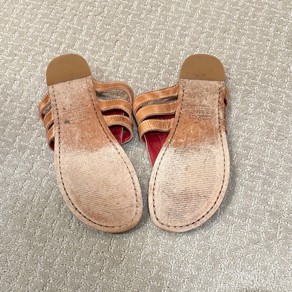 BED|STU Women's Tan Leather Sandals - Picture 3 of 4